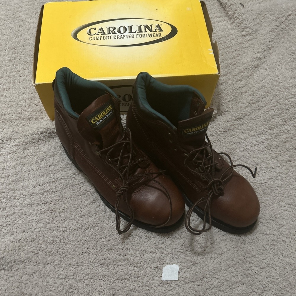 Carolina 6" St Plain Toe Grizzley B Size 11.5 4E